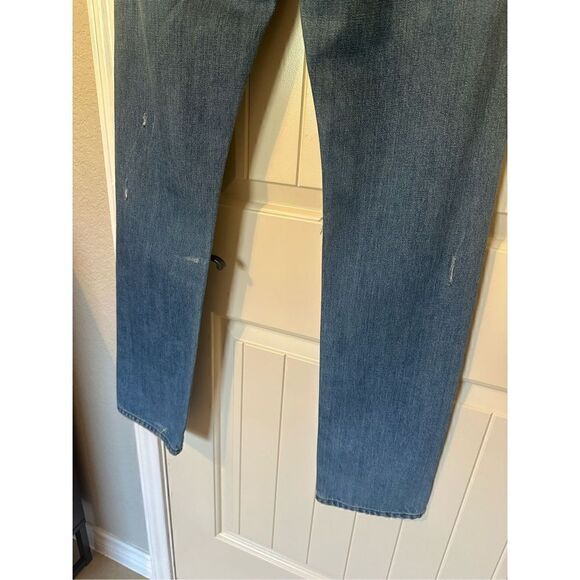 3x1 Distressed Mid Rise Straight Leg Button Fly Jeans - Size 30 - M4RS10272 - Picture 7 of 10